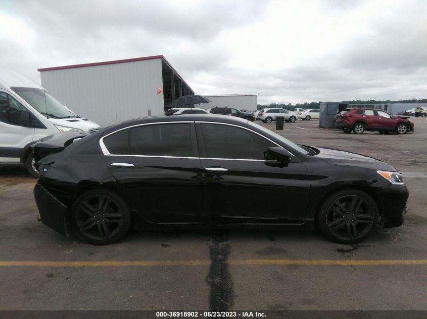 2017 HONDA ACCORD SEDAN SPORT - 1HGCR2F54HA011611