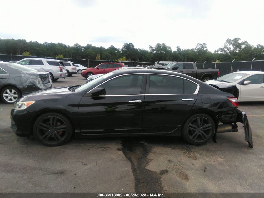 2017 HONDA ACCORD SEDAN SPORT - 1HGCR2F54HA011611