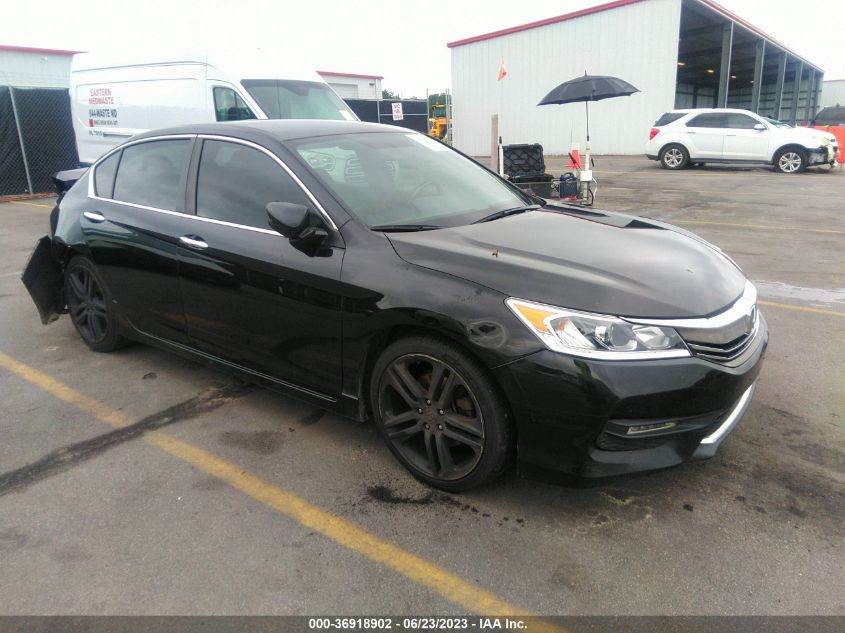 2017 HONDA ACCORD SEDAN SPORT - 1HGCR2F54HA011611