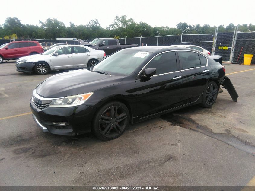2017 HONDA ACCORD SEDAN SPORT - 1HGCR2F54HA011611