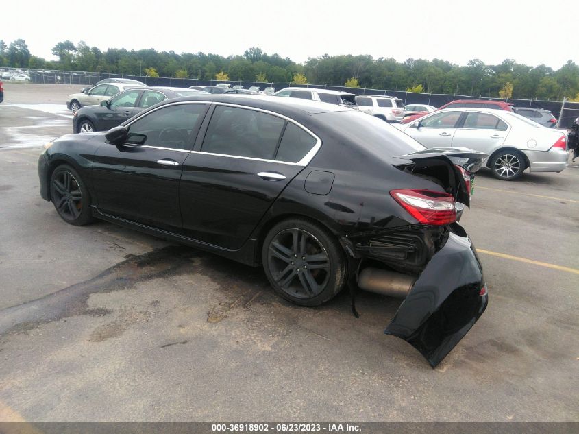 2017 HONDA ACCORD SEDAN SPORT - 1HGCR2F54HA011611