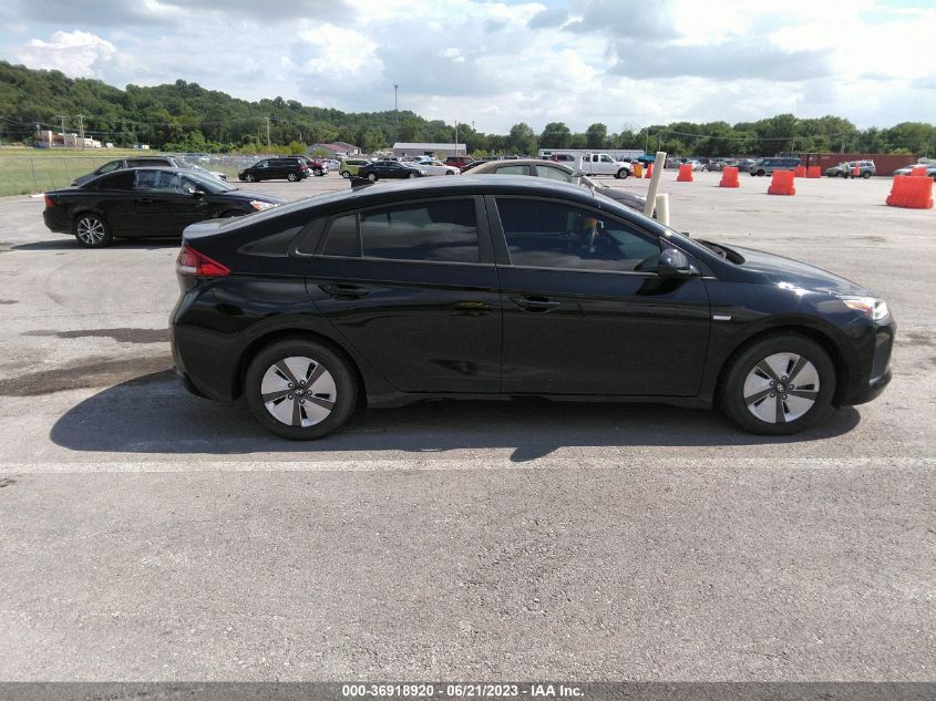2017 HYUNDAI IONIQ HYBRID BLUE - KMHC65LC0HU045664