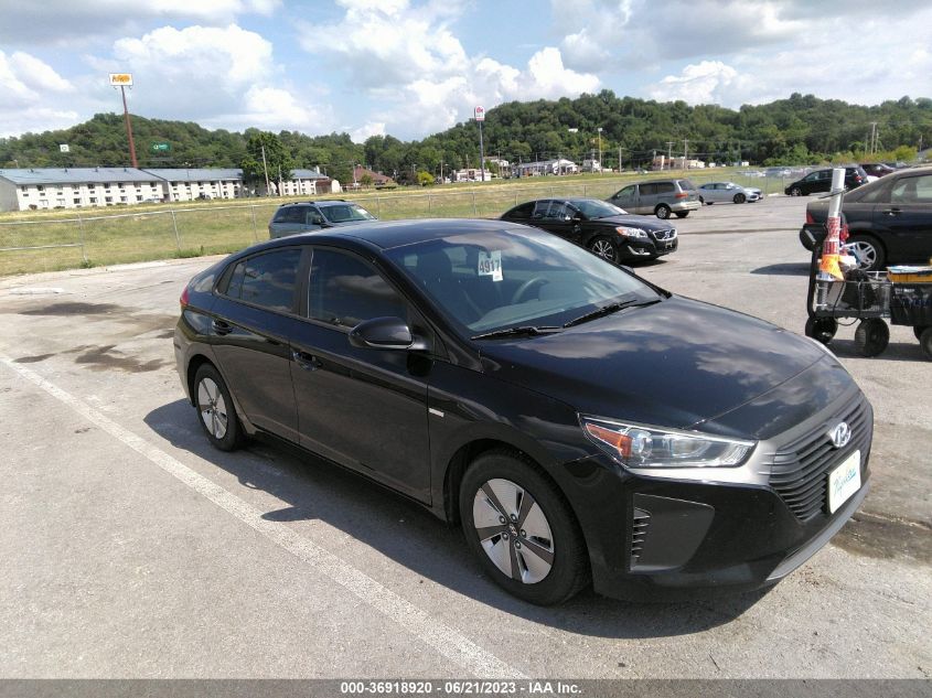 2017 HYUNDAI IONIQ HYBRID BLUE - KMHC65LC0HU045664