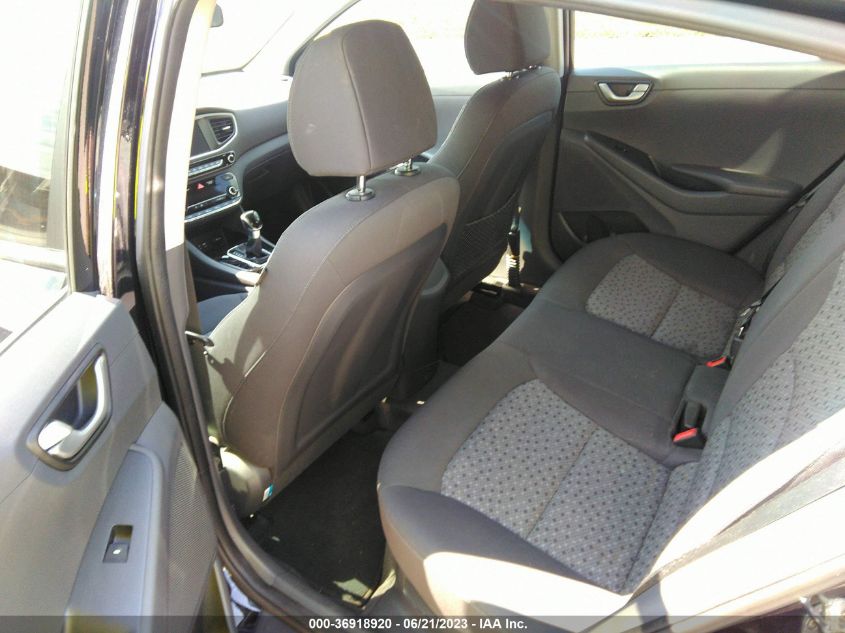 2017 HYUNDAI IONIQ HYBRID BLUE - KMHC65LC0HU045664