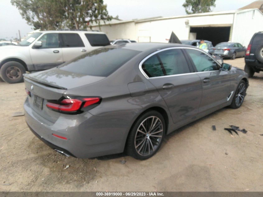 VIN WBA53BH01MWX17505 2021 BMW 5 SERIES 530I