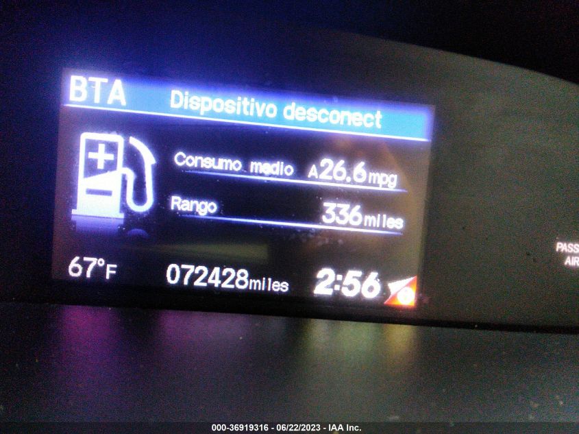 2015 HONDA CIVIC SEDAN EX-L - 19XFB2F95FE216139