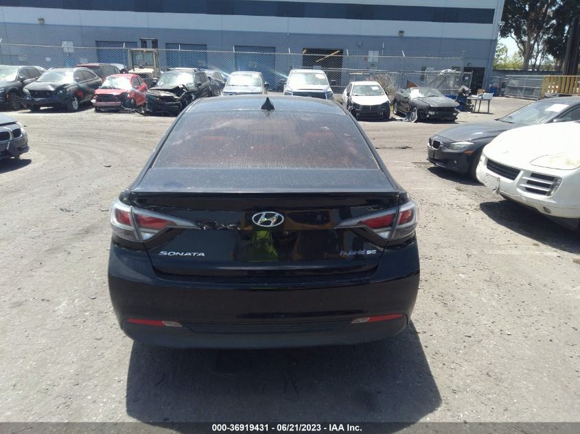 2016 HYUNDAI SONATA HYBRID SE - KMHE24L19GA018959