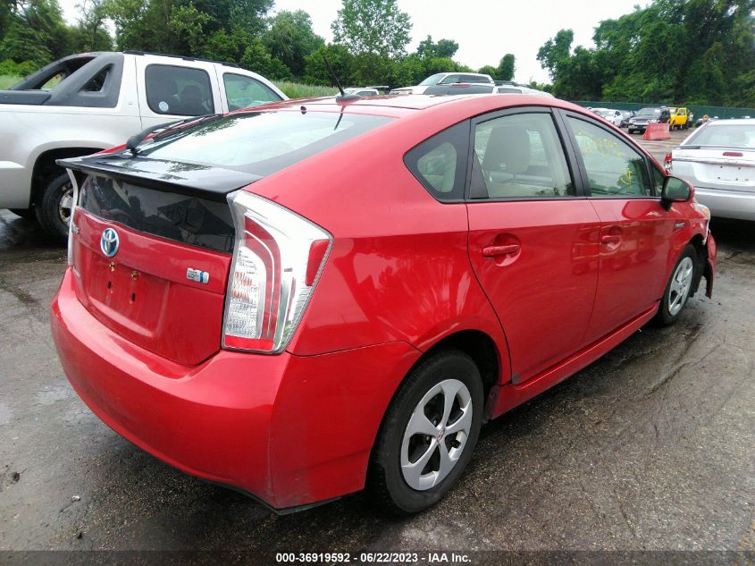 2014 TOYOTA PRIUS FOUR/FIVE/THREE/ONE/TWO - JTDKN3DU0E0381722