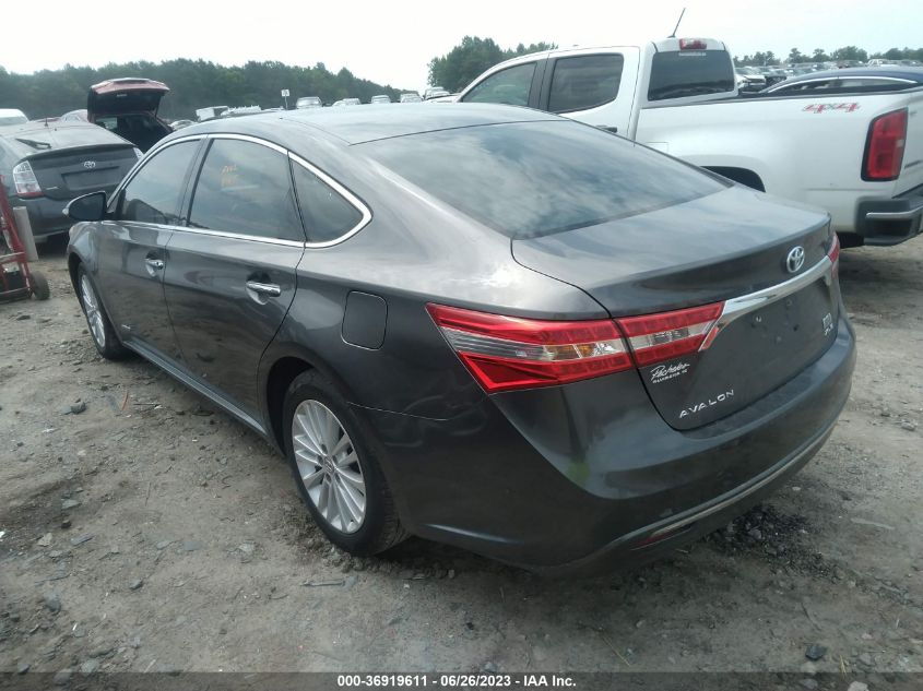2014 TOYOTA AVALON HYBRID LIMITED/XLE TOURING 4T1BD1EBXEU020247