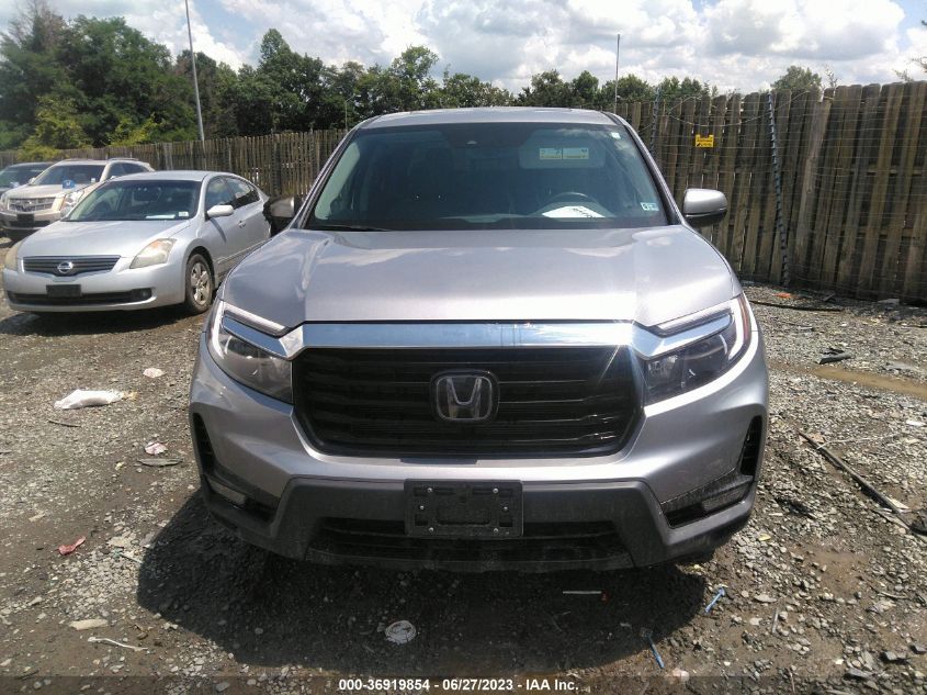 2022 HONDA RIDGELINE RTL-E - 5FPYK3F73NB023761