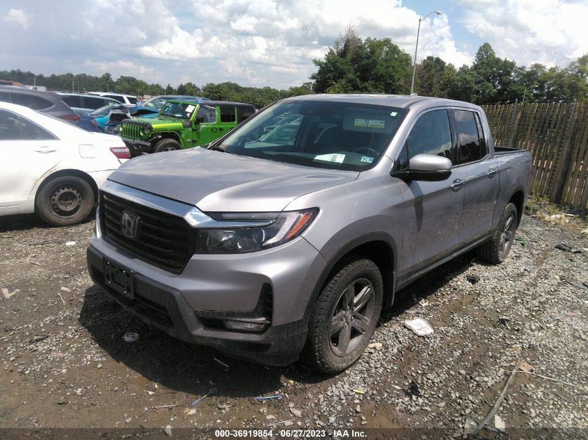 2022 HONDA RIDGELINE RTL-E - 5FPYK3F73NB023761