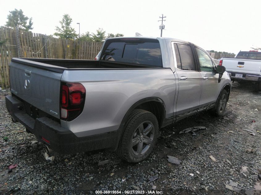 2022 HONDA RIDGELINE RTL-E - 5FPYK3F73NB023761