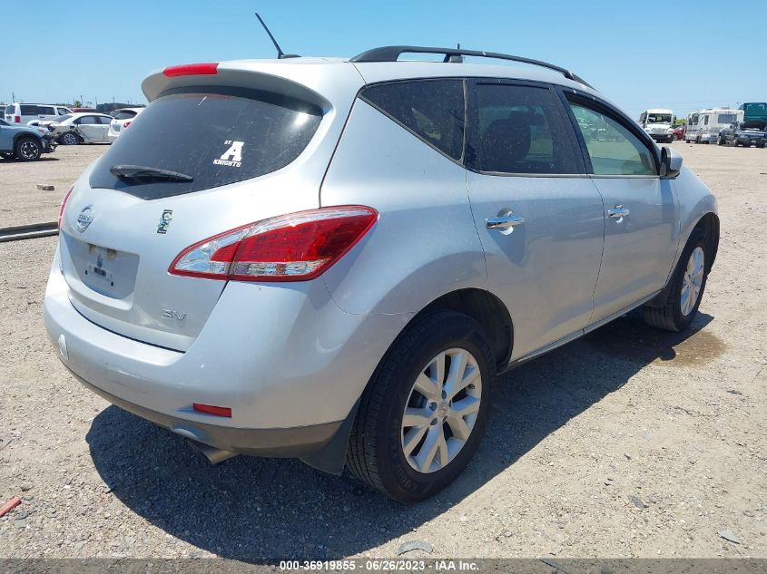 2013 NISSAN MURANO SV - JN8AZ1MU4DW210489
