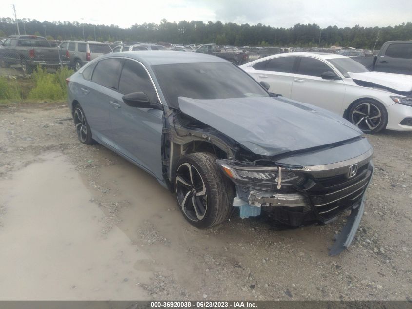2022 HONDA ACCORD SEDAN SPORT - 1HGCV1F37NA078543