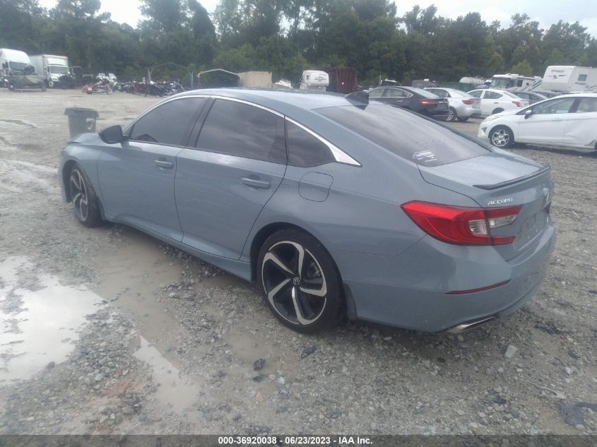 2022 HONDA ACCORD SEDAN SPORT - 1HGCV1F37NA078543