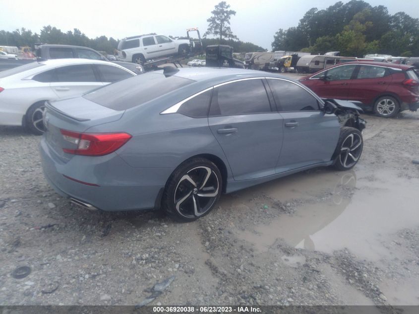 2022 HONDA ACCORD SEDAN SPORT - 1HGCV1F37NA078543