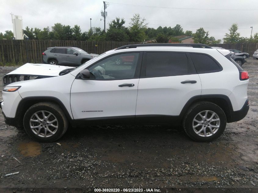 2016 JEEP CHEROKEE SPORT - 1C4PJMAB6GW206143