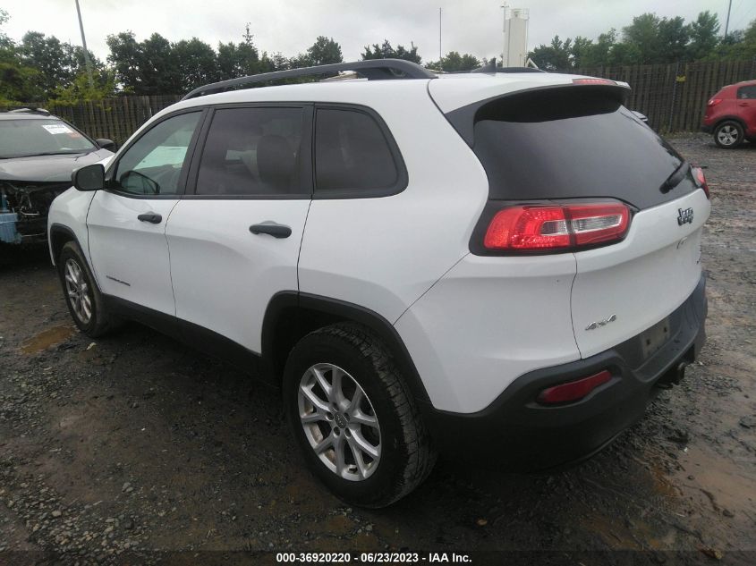 2016 JEEP CHEROKEE SPORT - 1C4PJMAB6GW206143