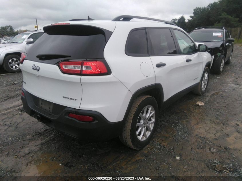 2016 JEEP CHEROKEE SPORT - 1C4PJMAB6GW206143