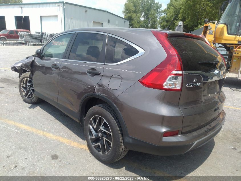 2016 HONDA CR-V SE - 5J6RM4H45GL030463