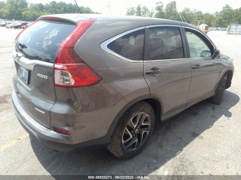2016 HONDA CR-V SE - 5J6RM4H45GL030463