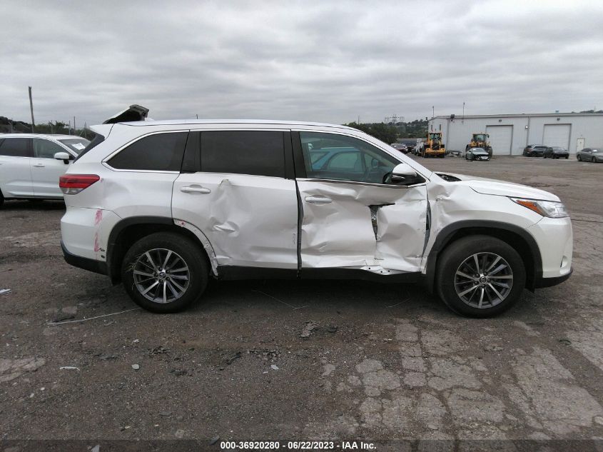 2019 TOYOTA HIGHLANDER SE/XLE - 5TDJZRFH1KS592469