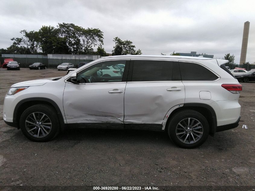 2019 TOYOTA HIGHLANDER SE/XLE - 5TDJZRFH1KS592469