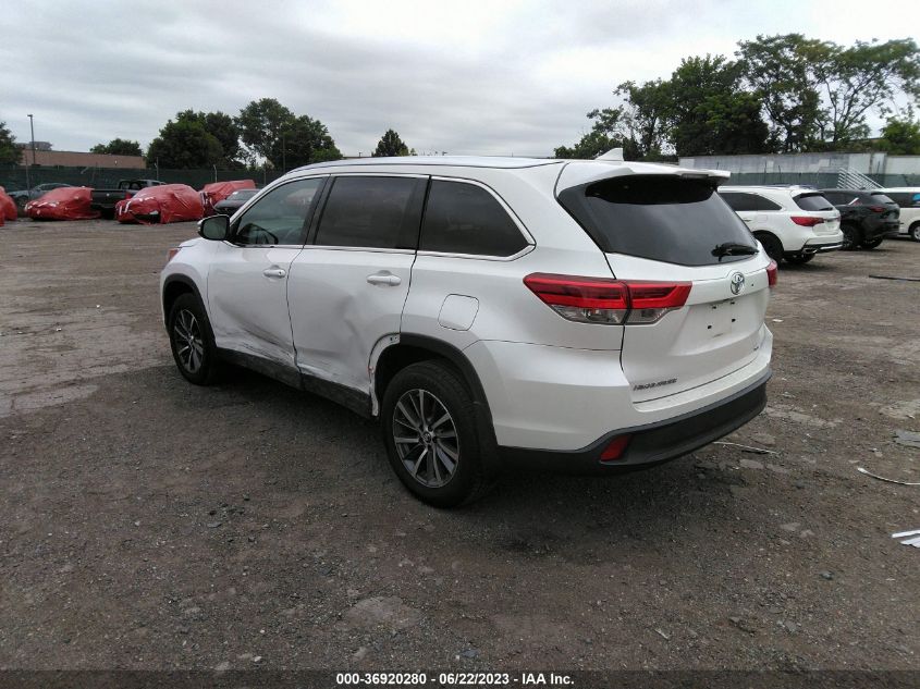 2019 TOYOTA HIGHLANDER SE/XLE - 5TDJZRFH1KS592469