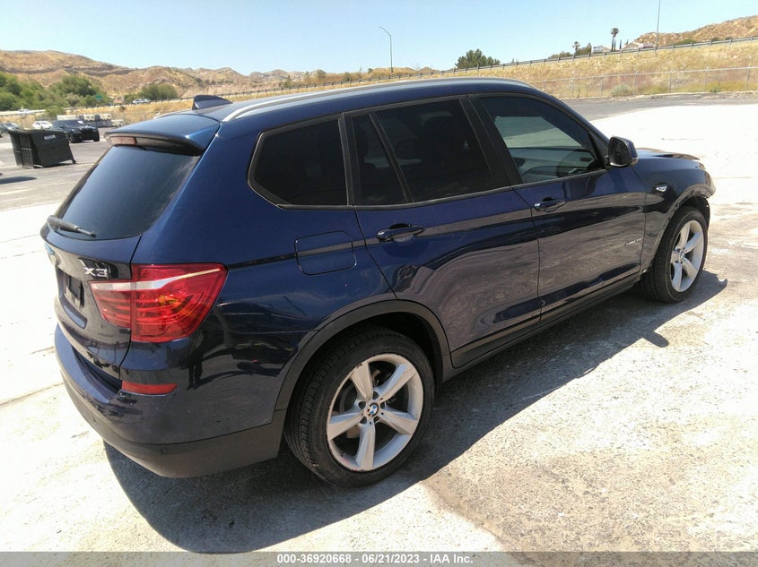 VIN 5UXWZ7C50H0T44325 2017 BMW X3 SDRIVE28I