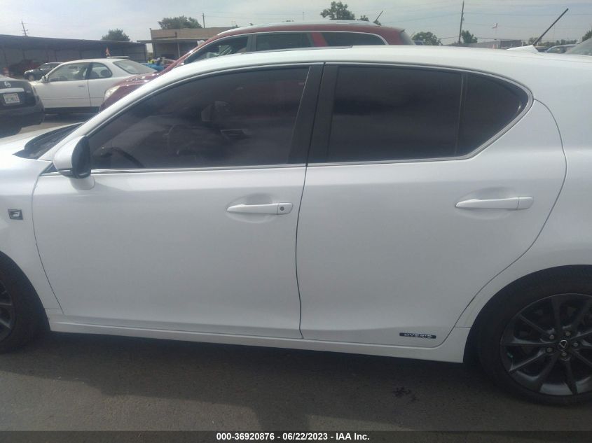 2013 LEXUS CT 200H HYBRID - JTHKD5BH2D2170754