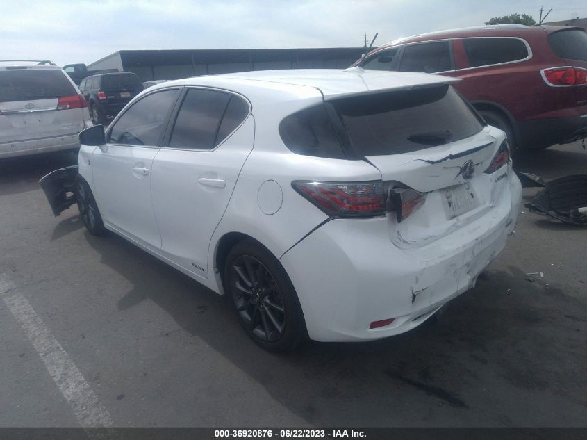 2013 LEXUS CT 200H HYBRID - JTHKD5BH2D2170754