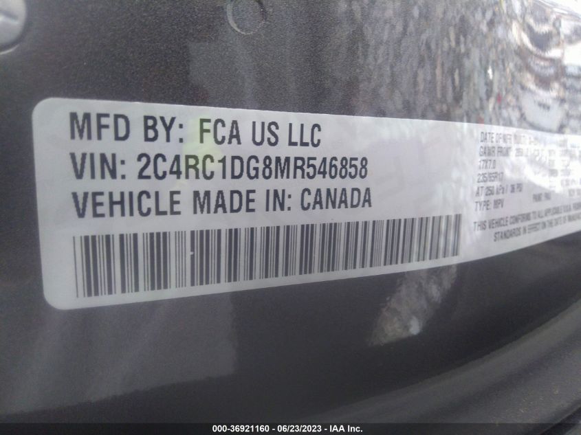2021 CHRYSLER VOYAGER LXI - 2C4RC1DG8MR546858