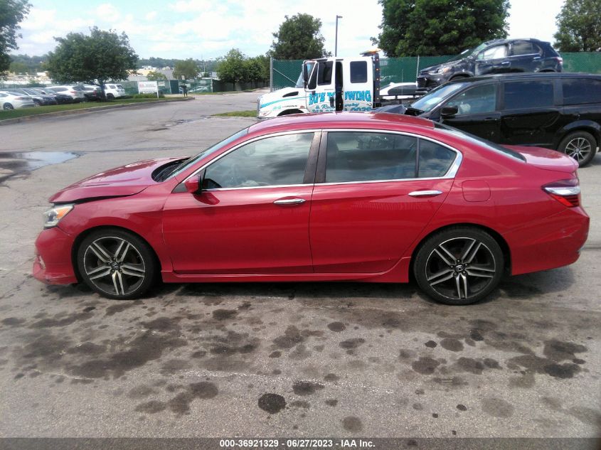 2016 HONDA ACCORD SEDAN SPORT - 1HGCR2F56GA176977