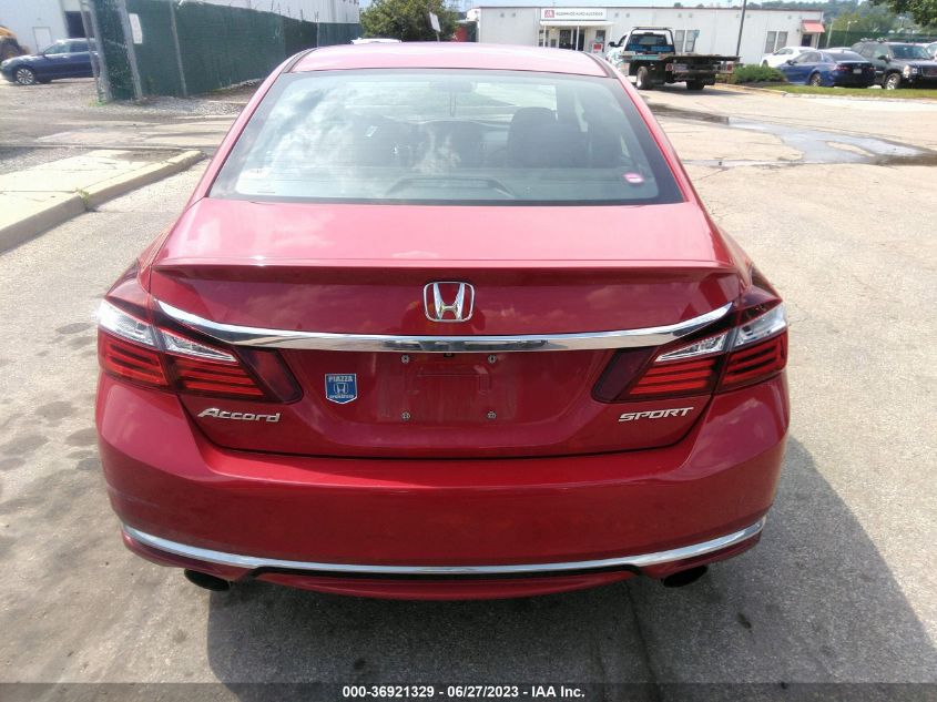 2016 HONDA ACCORD SEDAN SPORT - 1HGCR2F56GA176977