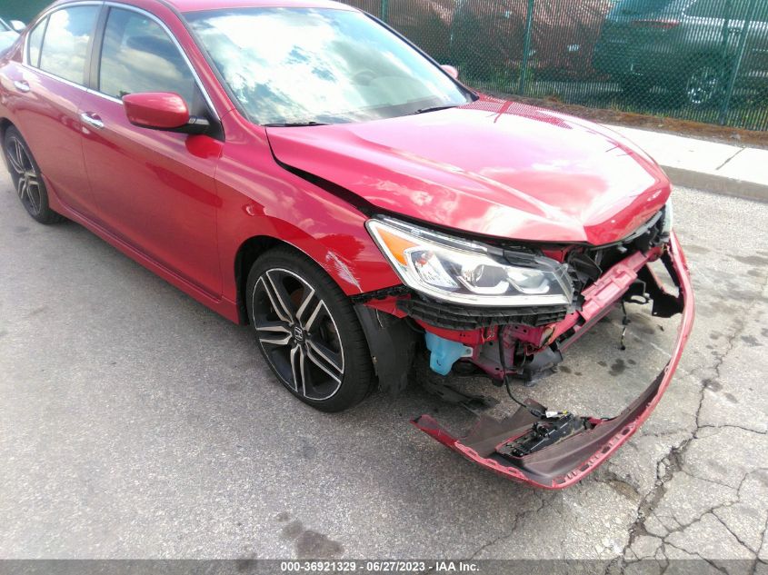2016 HONDA ACCORD SEDAN SPORT - 1HGCR2F56GA176977
