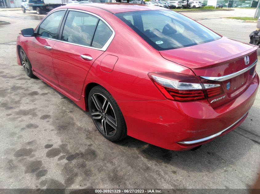 2016 HONDA ACCORD SEDAN SPORT - 1HGCR2F56GA176977
