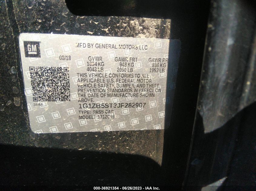 2018 CHEVROLET MALIBU LS - 1G1ZB5ST3JF282907