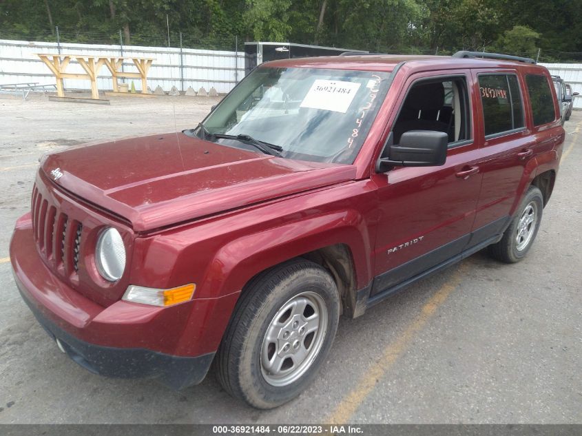 2015 JEEP PATRIOT SPORT - 1C4NJRBB3FD416776