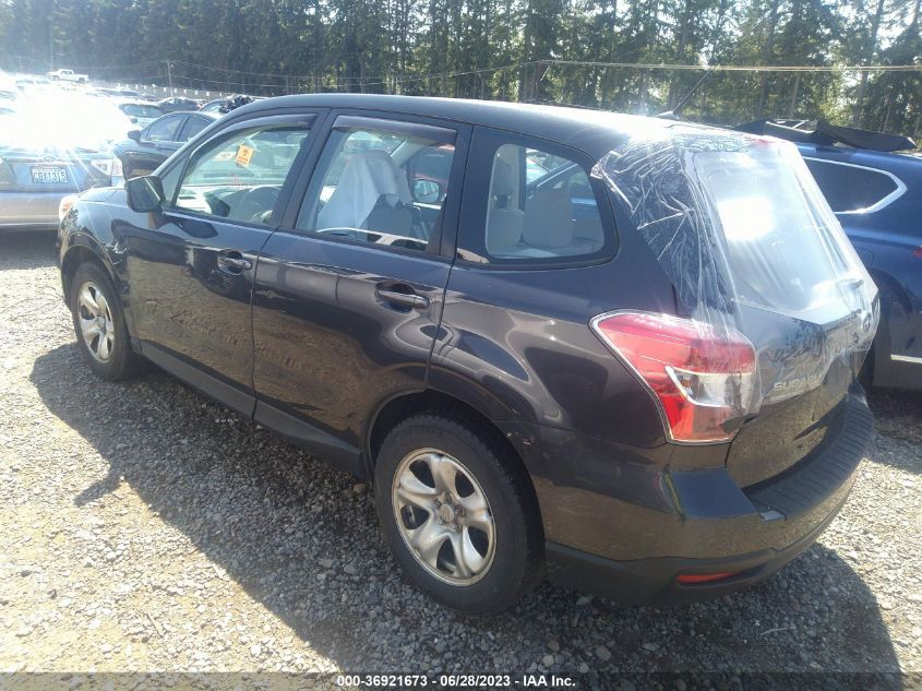 2015 SUBARU FORESTER 2.5I - JF2SJAAC3FG461943