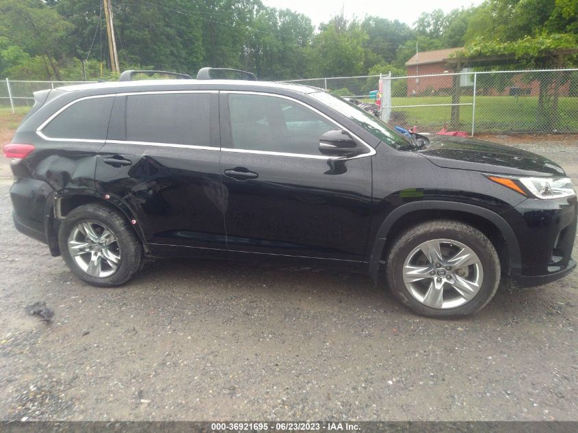2019 TOYOTA HIGHLANDER LIMITED - 5TDDZRFHXKS707521