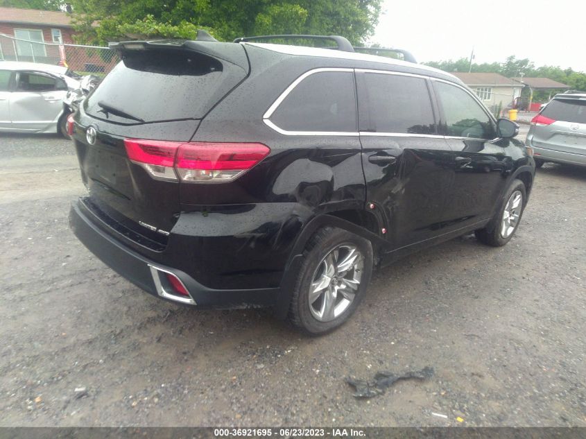 2019 TOYOTA HIGHLANDER LIMITED - 5TDDZRFHXKS707521