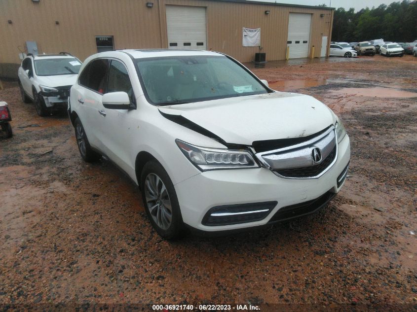 2014 ACURA MDX TECH PKG - 5FRYD3H45EB008912