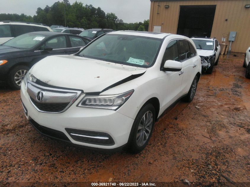 2014 ACURA MDX TECH PKG - 5FRYD3H45EB008912