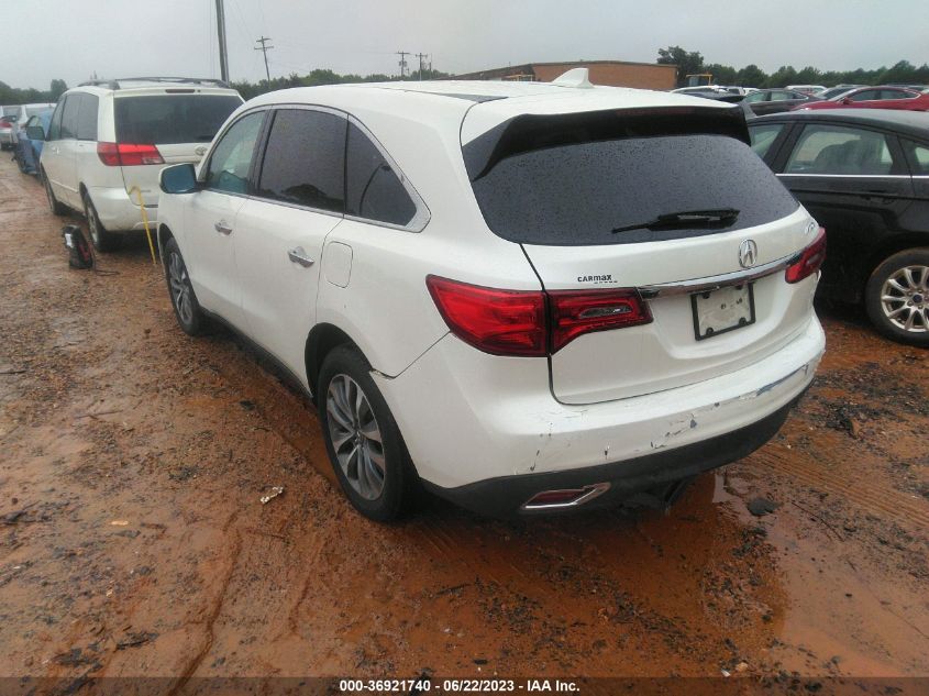 2014 ACURA MDX TECH PKG - 5FRYD3H45EB008912
