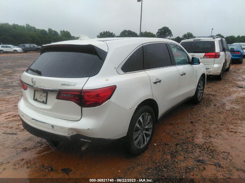 2014 ACURA MDX TECH PKG - 5FRYD3H45EB008912
