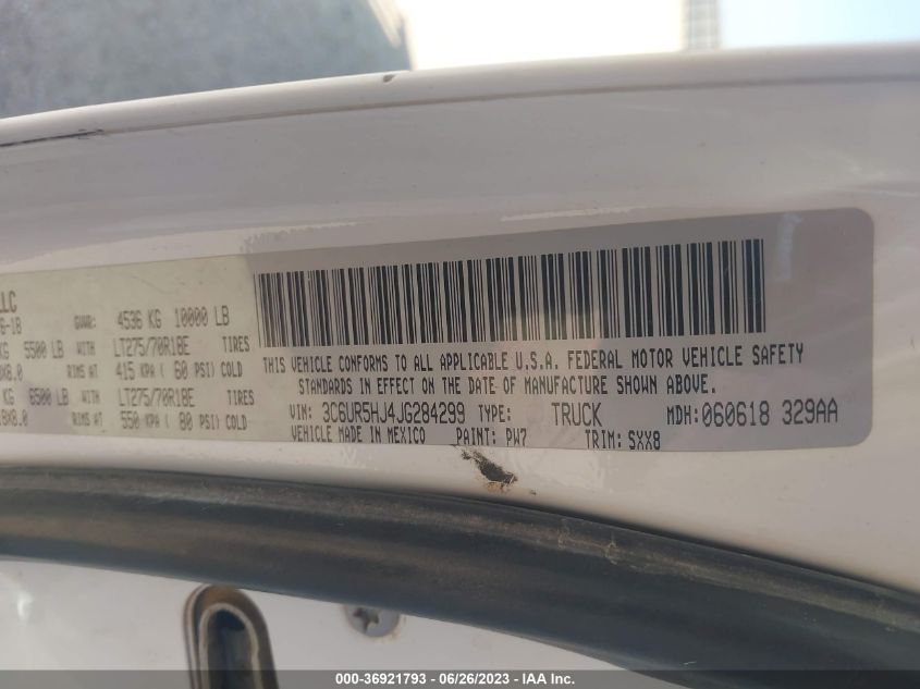 2018 RAM 2500 ST - 3C6UR5HJ4JG284299