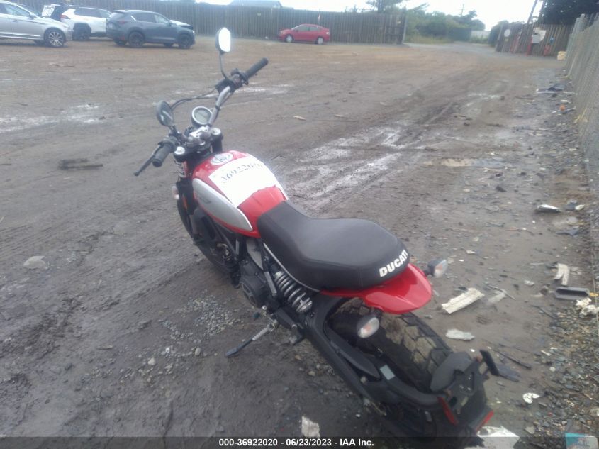 2016 DUCATI SCRAMBLER 800 ML015ANM1GT010536