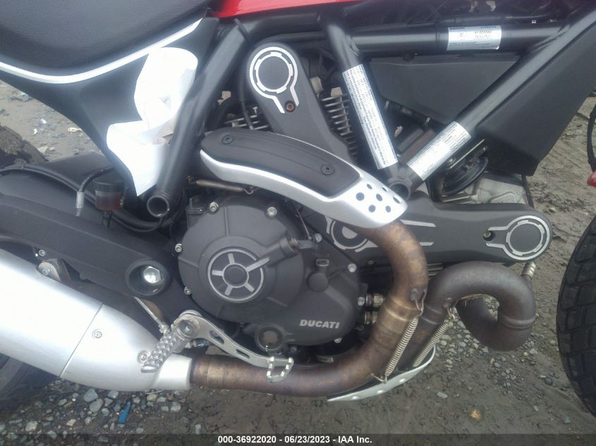 2016 DUCATI SCRAMBLER 800 ML015ANM1GT010536