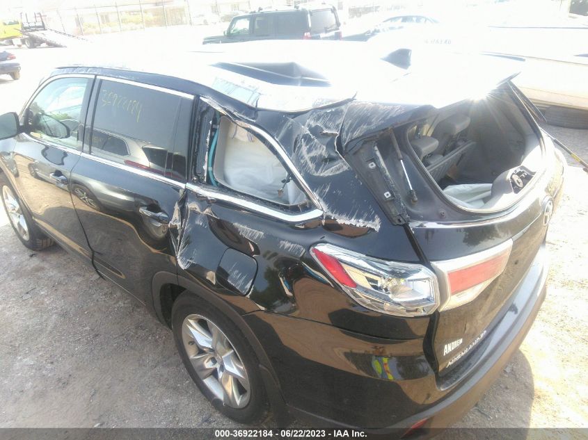 2015 TOYOTA HIGHLANDER LIMITED - 5TDDKRFHXFS109150