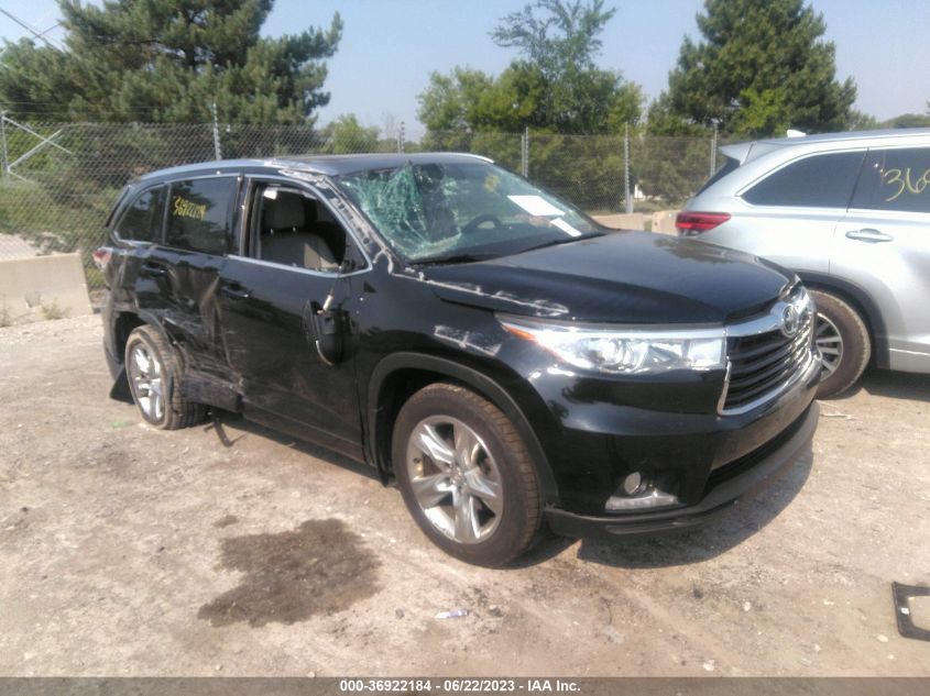 2015 TOYOTA HIGHLANDER LIMITED - 5TDDKRFHXFS109150